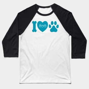 I love pet paw print Baseball T-Shirt